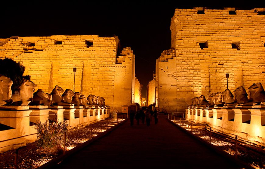 Sound and Light Show at Karnak Temple in Luxor